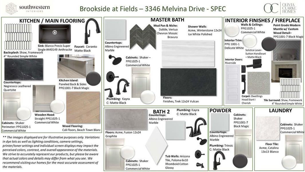 Actual finishes installed in home Actual finishes installed in home