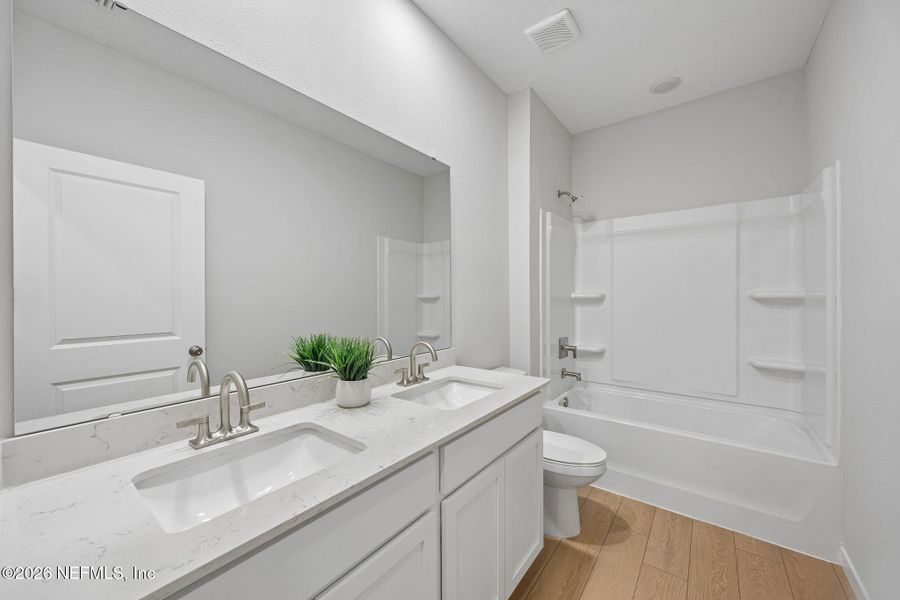 Furnished interior view inside a new home in Concourse Crossing, Fernandina Beach (Image 10). Furnished interior view inside a new home in Concourse Crossing, Fernandina Beach (Image 10).