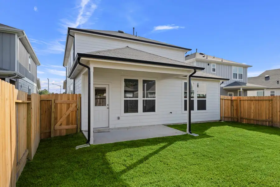 Exterior details and patio area of a home in Peppervine, Porter (Image 3). Exterior details and patio area of a home in Peppervine, Porter (Image 3).
