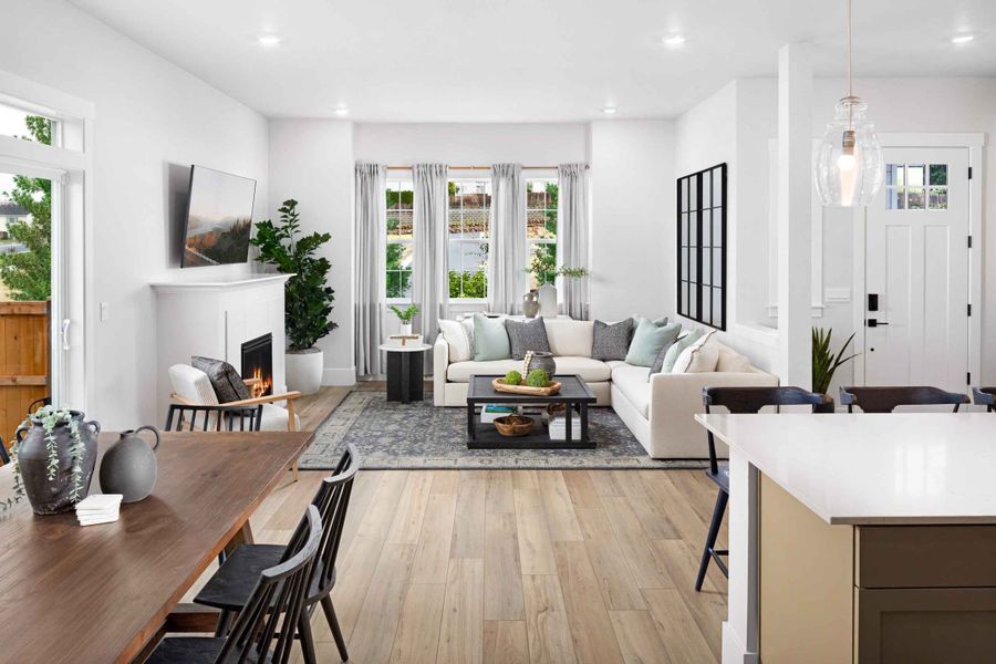 Representative furnished interior of a home built from the Holly by Risewell Homes in Elevon, Lavon (Image 7).