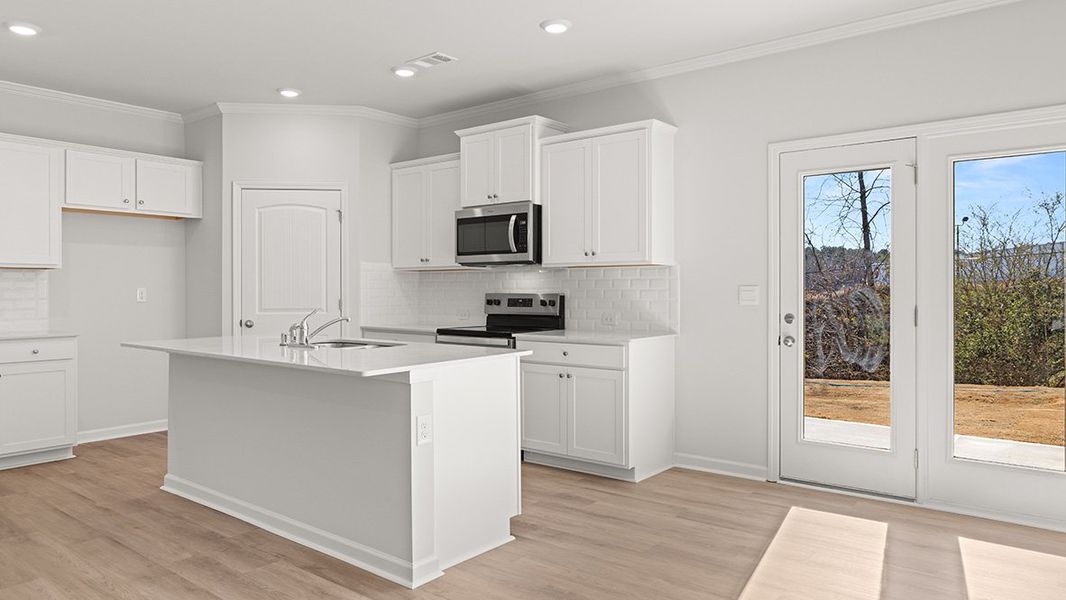 Furnished interior view inside a new home in Hughes Court, Dawsonville (Image 5). Furnished interior view inside a new home in Hughes Court, Dawsonville (Image 5).