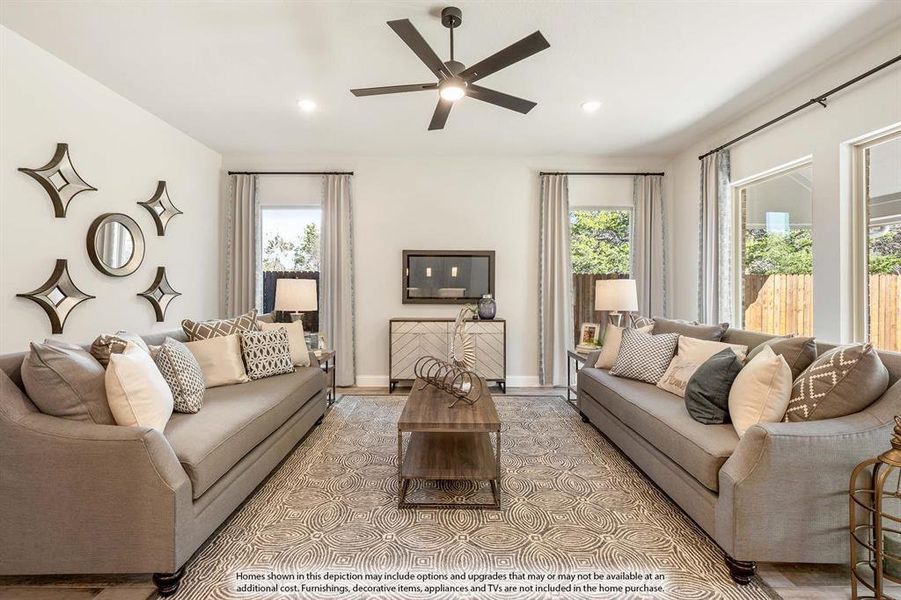 Furnished interior view inside a new home in Wildflower Ranch, Fort Worth (Image 9).