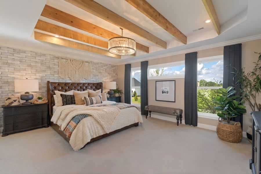 Representative furnished interior of a home built from the Paxton by Fischer Homes in Governor’s Preserve, Canton (Image 16).