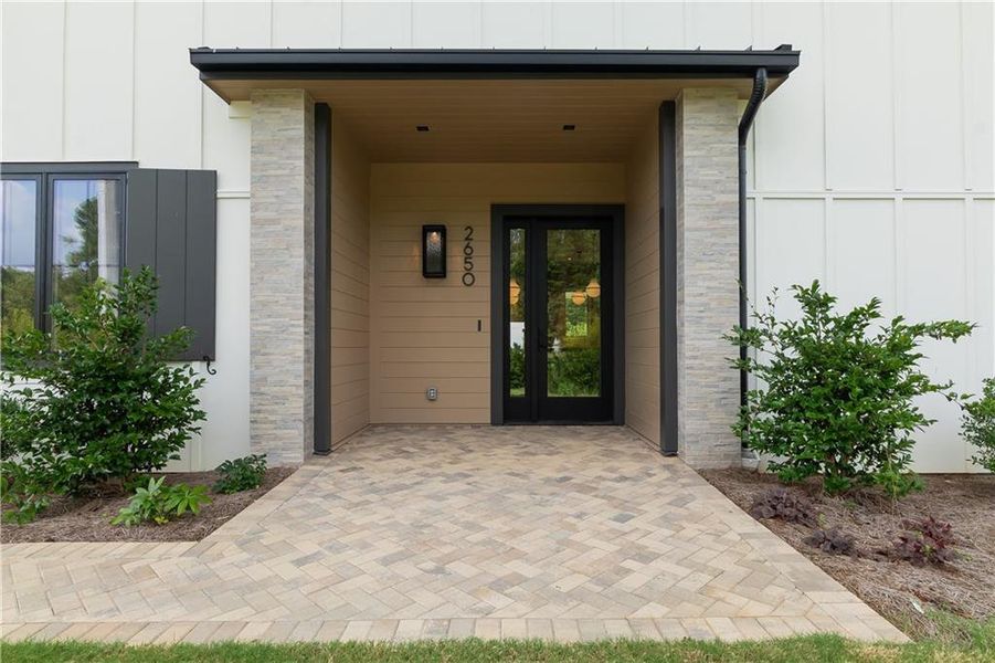 Exterior details and patio area of a home in , Marietta (Image 34).
