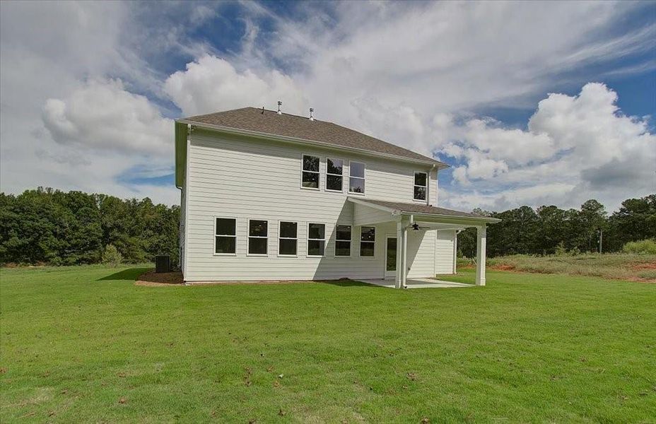 Exterior details and patio area of a home in Autumn Brook, Canton (Image 31).