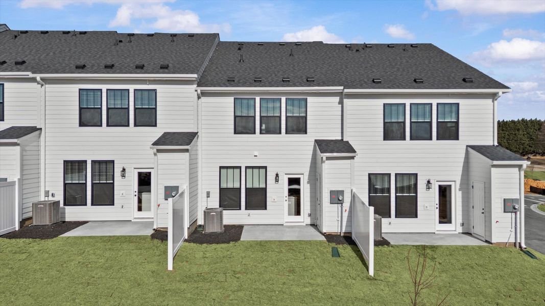Exterior details and patio area of a home in Gresham Station, Simpsonville (Image 3).
