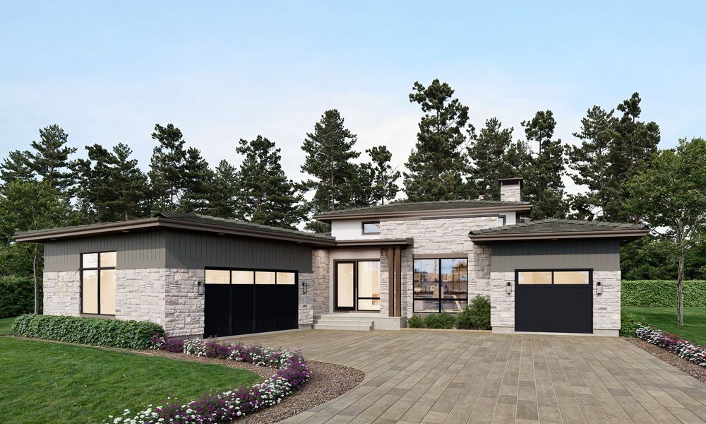 Representative exterior photo of a completed home built from the Residence 1 by Trumark Homes in The Summit at Castle Pines, Castle Pines, CO (Image 20).