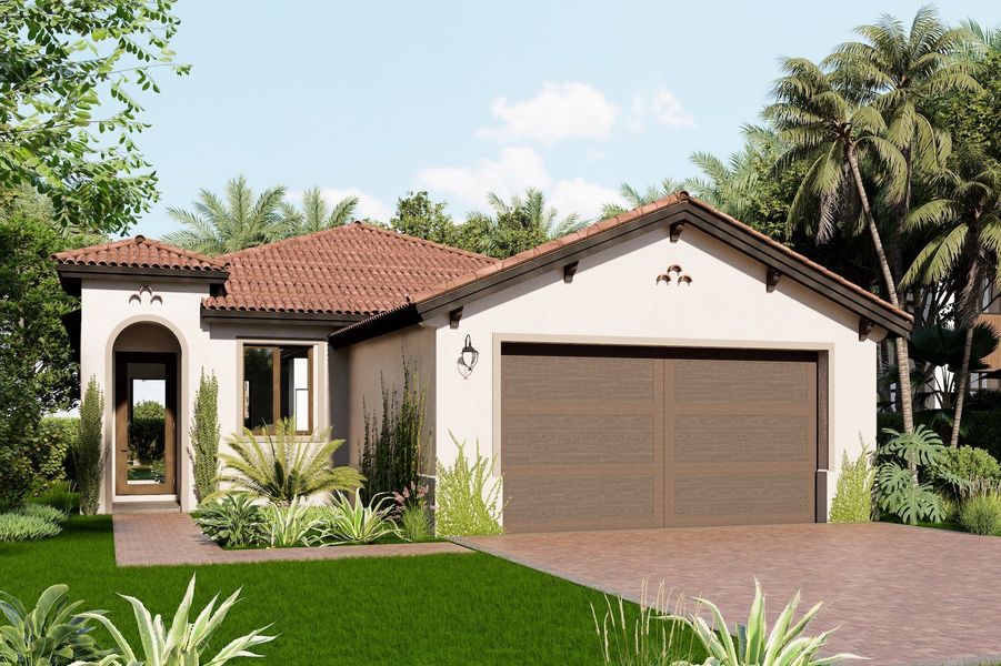 Representative exterior photo of a completed home built from the Birch by CC Homes in Maple Ridge, Ave Maria, FL (Image 2).