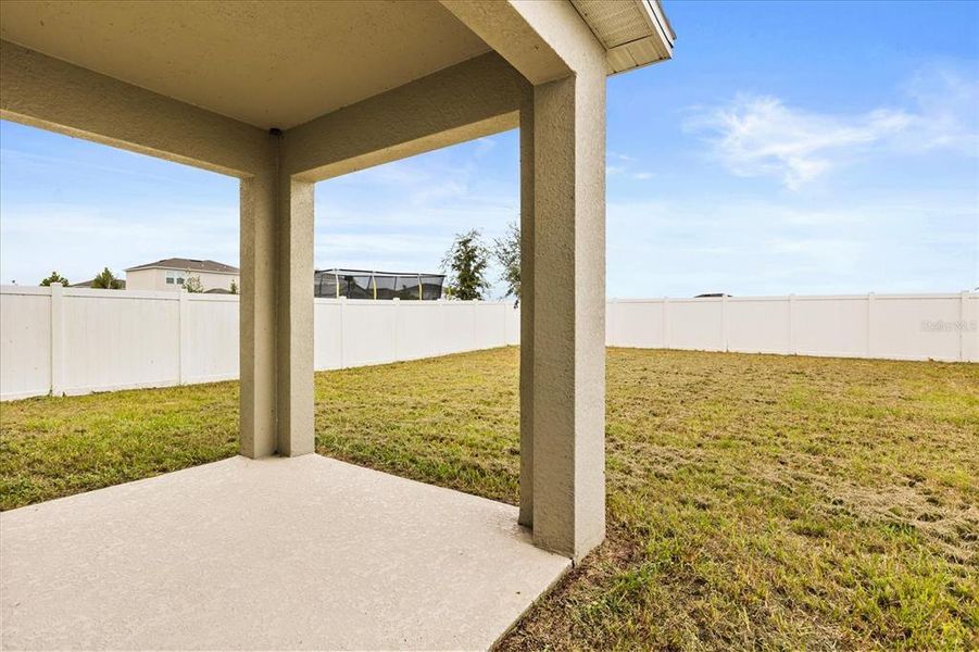 Exterior details and patio area of a home in Parkside at Cherry Lake, Groveland (Image 3). Exterior details and patio area of a home in Parkside at Cherry Lake, Groveland (Image 3).
