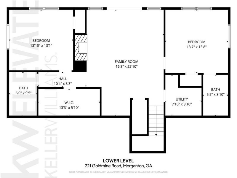 2D floor plan layout of this home in , Morganton, GA (Image 4).