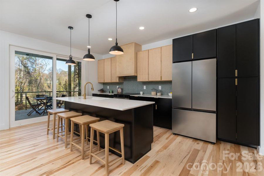 Giant island seats 4 - perfect for visiting, casual meals and homework