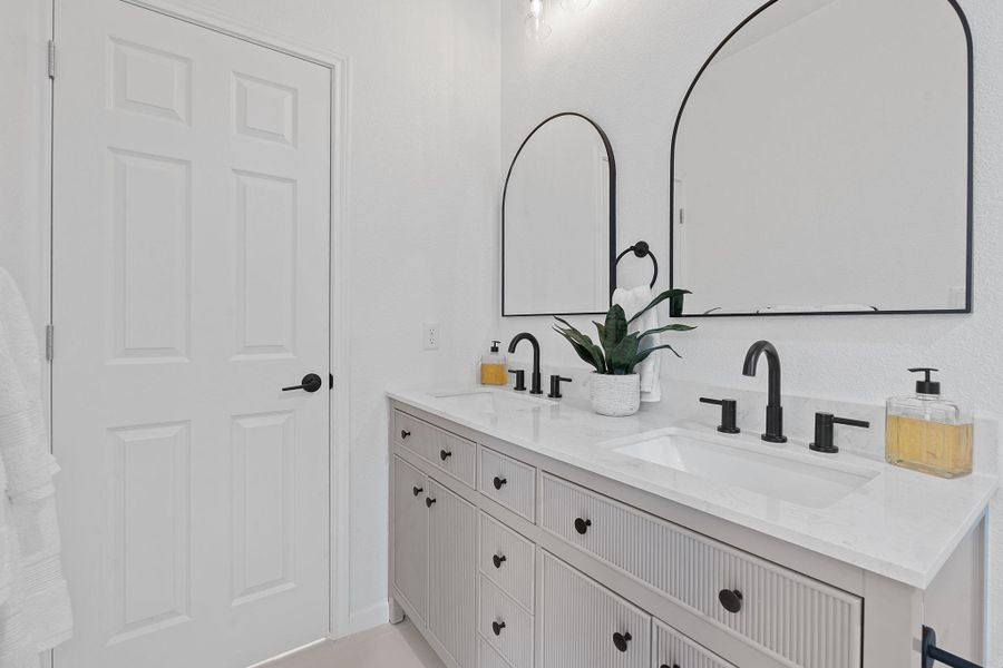 Bathroom with double vanity