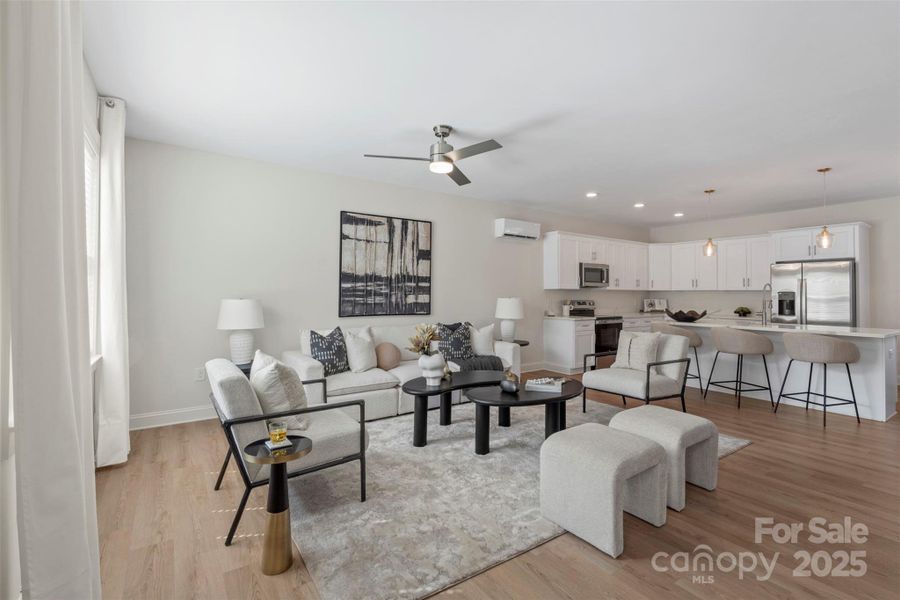 Furnished interior view inside a new home in , Charlotte (Image 27).