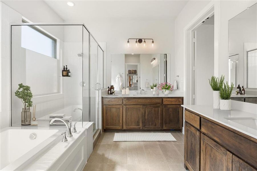 Furnished interior view inside a new home in Chatham Reserve, Providence Village (Image 24).