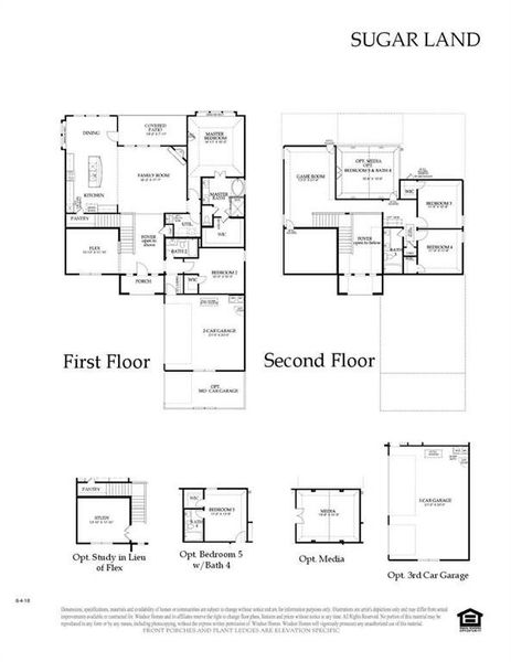 2D floor plan layout of this home in Lake Shore Village, Rowlett, TX (Image 5).