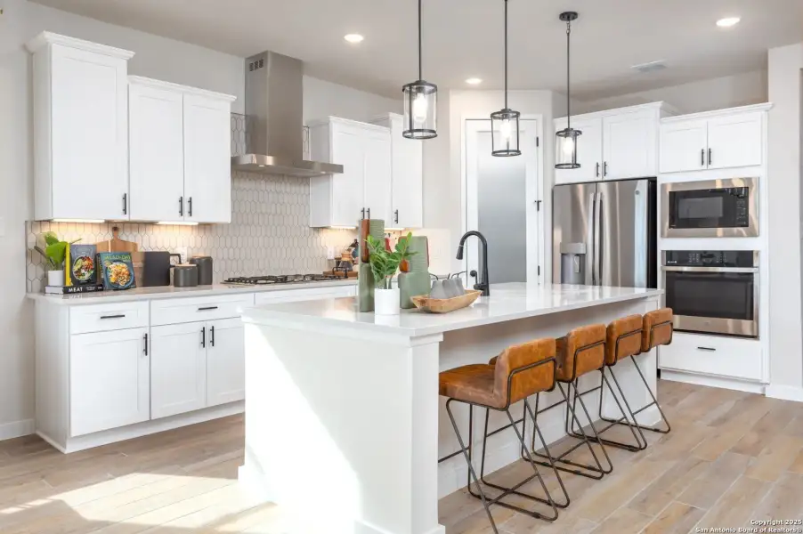 Furnished interior view inside a new home in Hunters Ranch, San Antonio (Image 12).