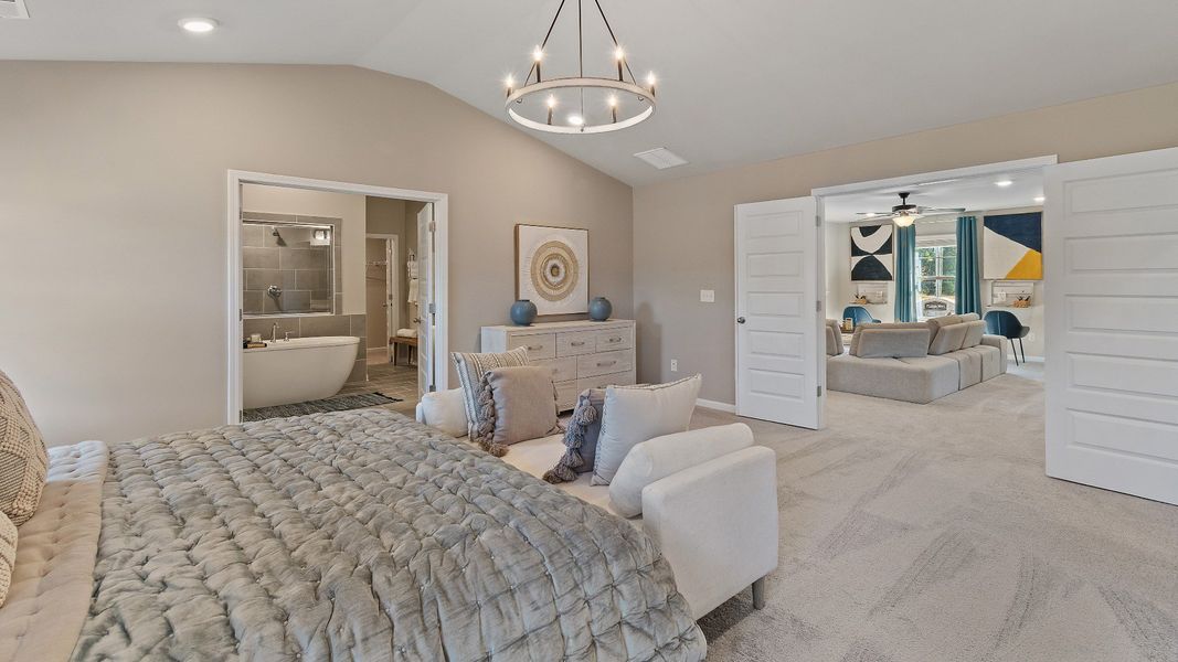 Representative furnished interior of a home built from the McKinley II by DRB Homes in Northcroft, Loganville (Image 38).