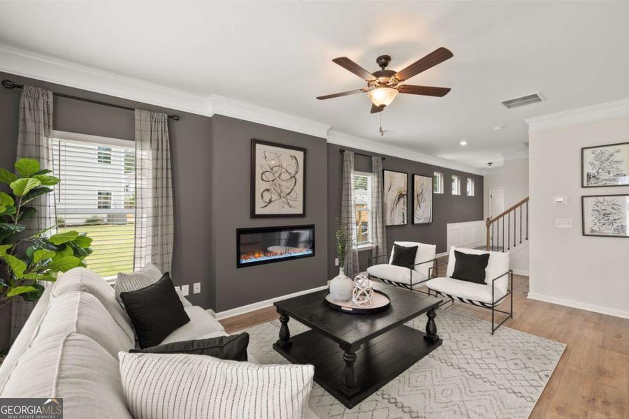 Furnished interior view inside a new home in Crescent Towns, Riverdale (Image 15).