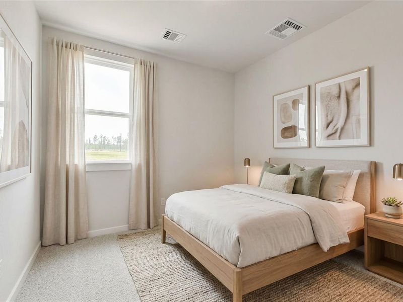 Furnished interior view inside a new home in Spring Branch Crossing, Conroe (Image 10).