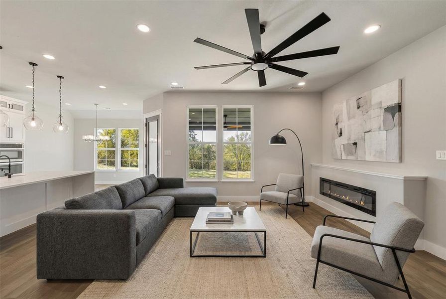 Furnished interior view inside a new home in , Denison (Image 26).