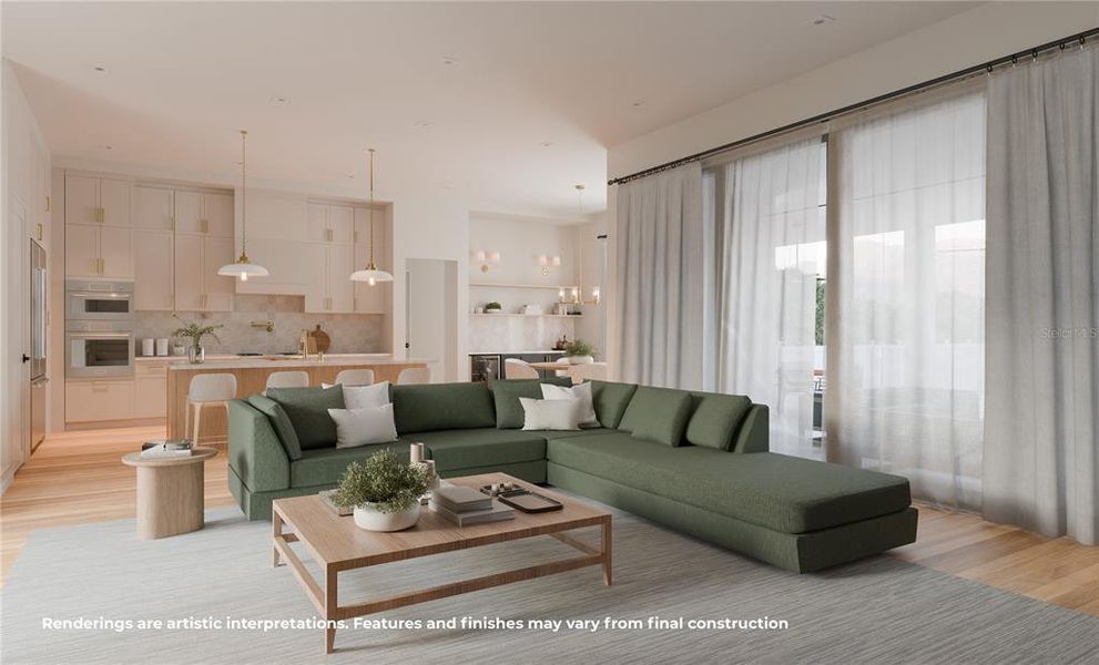 Furnished interior view inside a new home in , Winter Park (Image 5). Furnished interior view inside a new home in , Winter Park (Image 5).