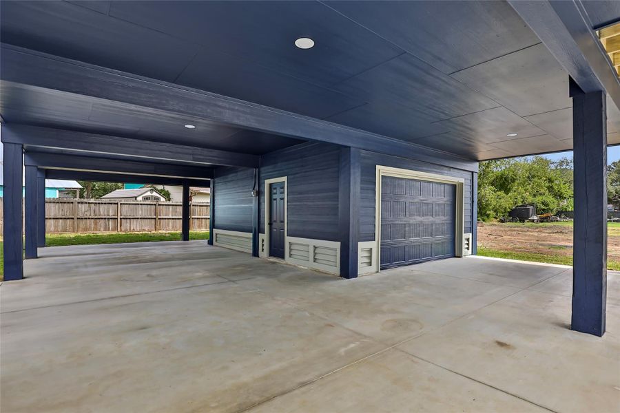 Exterior details and patio area of a home in , La Porte (Image 19).