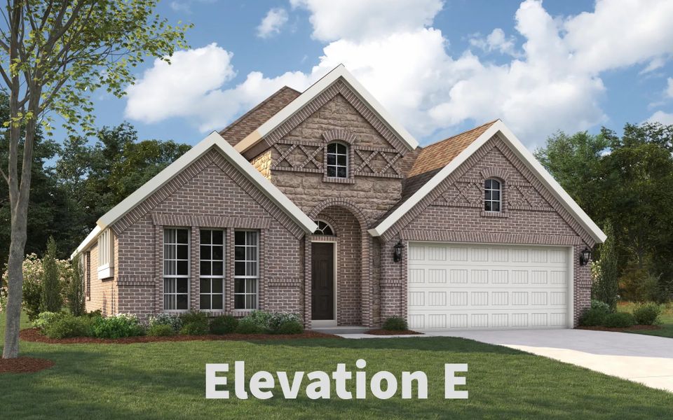 Representative exterior photo of a completed home built from the Kirlin by Stonehollow Homes in Estates At Baker Park, Sherman, TX (Image 14).