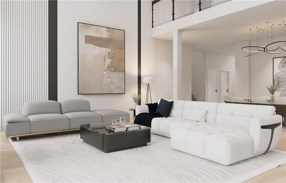 Furnished interior view inside a new home in , Sugar Hill (Image 6).