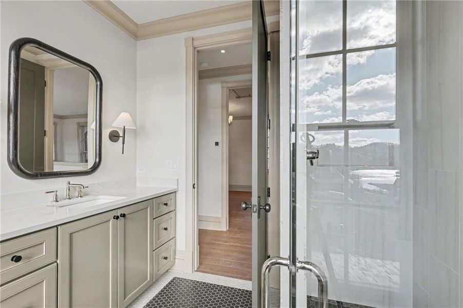 Furnished interior view inside a new home in , Clarkesville (Image 11).