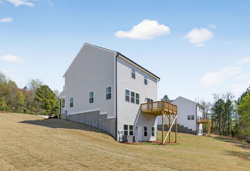 Exterior details and patio area of a home in Grandview, Albemarle (Image 25). Exterior details and patio area of a home in Grandview, Albemarle (Image 25).
