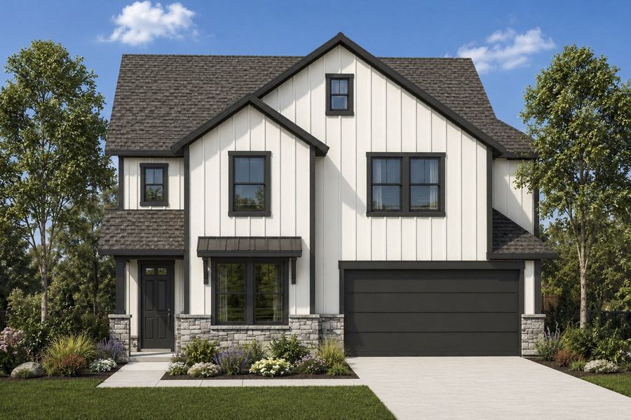 Representative exterior photo of a completed home built from the The Ivywood by Lillian Custom Homes in Anna Ranch, Anna, TX (Image 1). Representative exterior photo of a completed home built from the The Ivywood by Lillian Custom Homes in Anna Ranch, Anna, TX (Image 1).