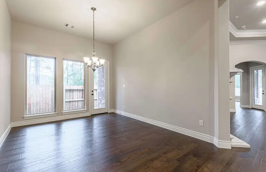 Representative unfurnished interior of a home built from the 3616 by Ravenna Homes in Artavia 70′, Conroe (Image 29).