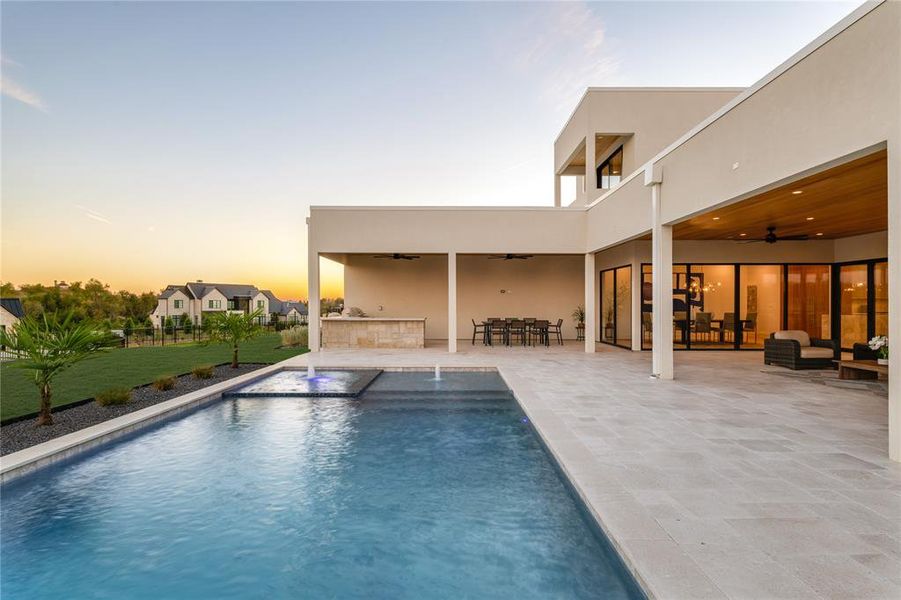 Exterior details and patio area of a home in , Heath (Image 3).