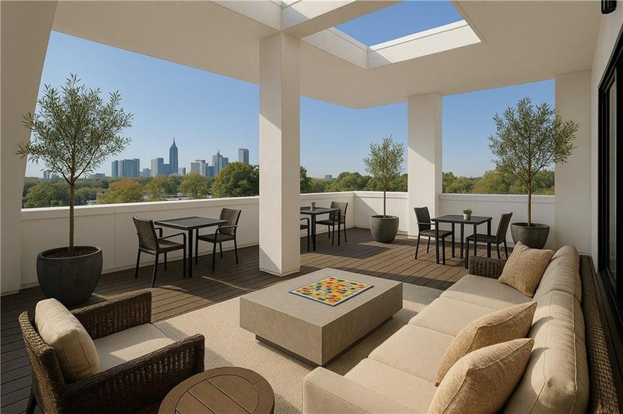 Exterior details and patio area of a home in , Atlanta (Image 21).