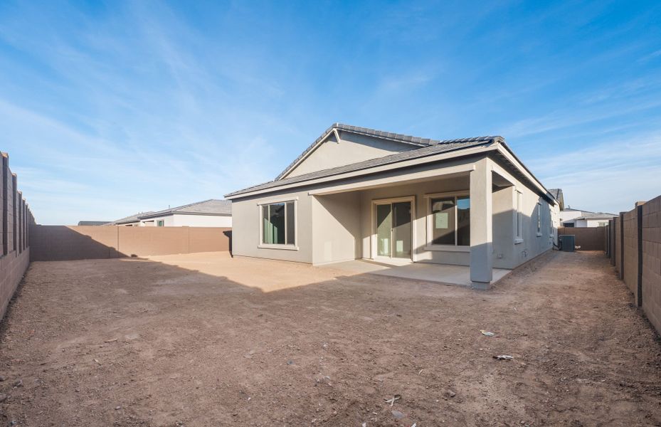Exterior details and patio area of a home in Artisan at Asante, Surprise (Image 3).