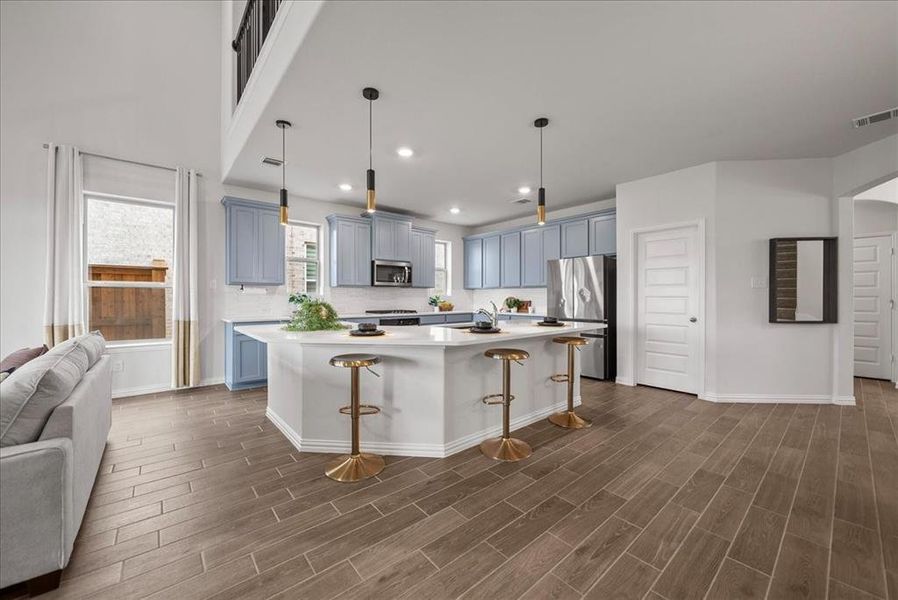 Furnished interior view inside a new home in , Little Elm (Image 8).