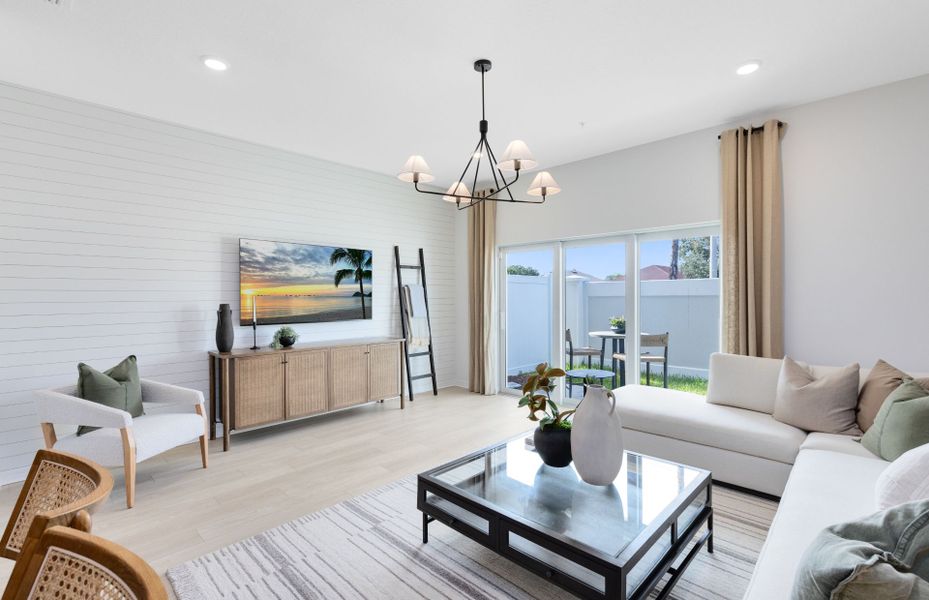 Furnished interior view inside a new home in Harbor Square, Palm Bay (Image 9).