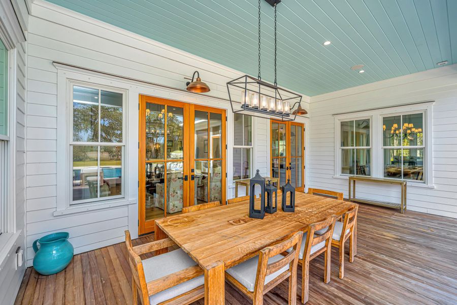 Exterior details and patio area of a home in , Johns Island (Image 31). Exterior details and patio area of a home in , Johns Island (Image 31).