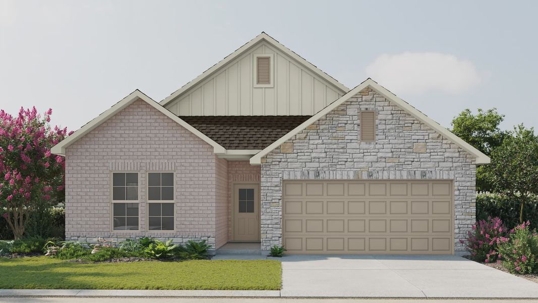 Image 1 representing the Trillium IV U by DSLD Homes in Emberly 55, Beasley, TX. Image 1 representing the Trillium IV U by DSLD Homes in Emberly 55, Beasley, TX.