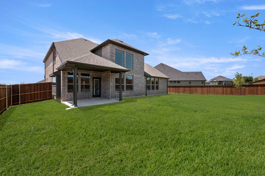 Exterior details and patio area of a home in Redden Farms, Midlothian (Image 18). Exterior details and patio area of a home in Redden Farms, Midlothian (Image 18).