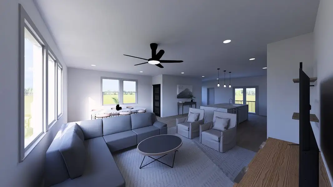 Furnished interior view inside a new home in Townsen Landing, Humble (Image 7).
