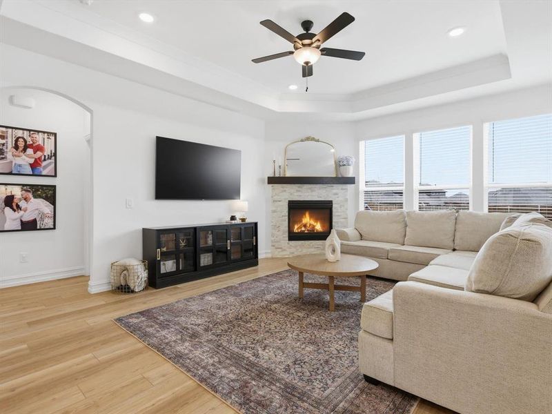 Furnished interior view inside a new home in , McKinney (Image 28).