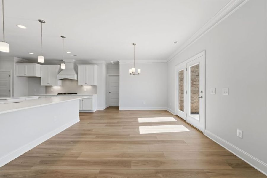 Representative unfurnished interior of a home built from the Cosmopolitan by Keystone Homes NC in Weybridge, Burlington (Image 79). Representative unfurnished interior of a home built from the Cosmopolitan by Keystone Homes NC in Weybridge, Burlington (Image 79).