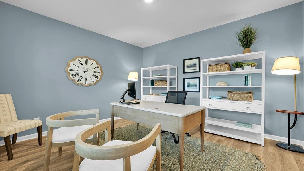 Furnished interior view inside a new home in The Cove at Mallard Crossing, Summerville (Image 27). Furnished interior view inside a new home in The Cove at Mallard Crossing, Summerville (Image 27).