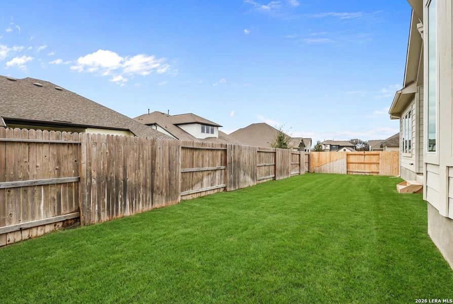 Exterior details and patio area of a home in Buffalo Crossing, Cibolo (Image 20).