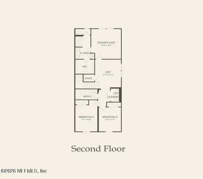2D floor plan layout of this home in , Jacksonville, FL (Image 3).
