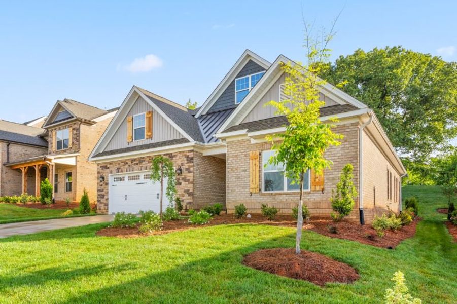 Representative exterior photo of a completed home built from the Somerset by Keystone Homes NC in Weybridge, Burlington, NC (Image 27). Representative exterior photo of a completed home built from the Somerset by Keystone Homes NC in Weybridge, Burlington, NC (Image 27).