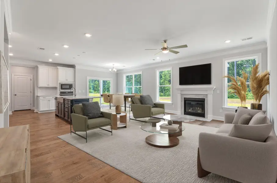 Furnished interior view inside a new home in , Huger (Image 4).