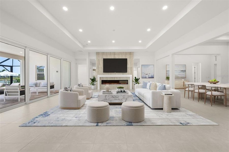 Furnished interior view inside a new home in , Sarasota (Image 5).