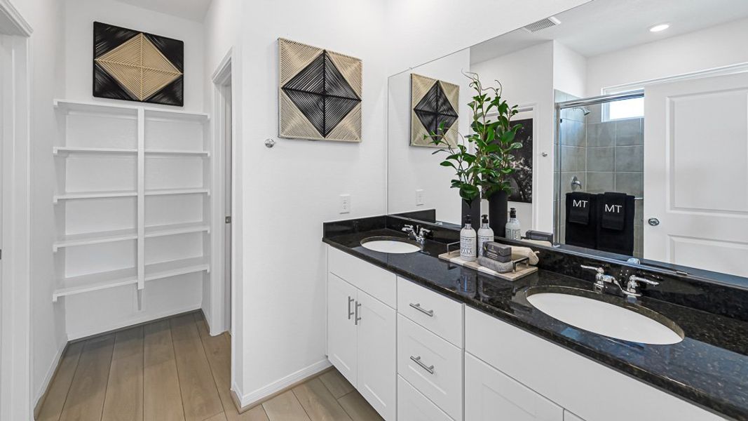 Furnished interior view inside a new home in Redbud, Hockley (Image 10).